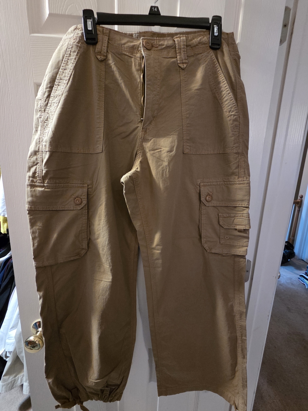 American Eagle Outfitters Women's Tan Cargo Joggers